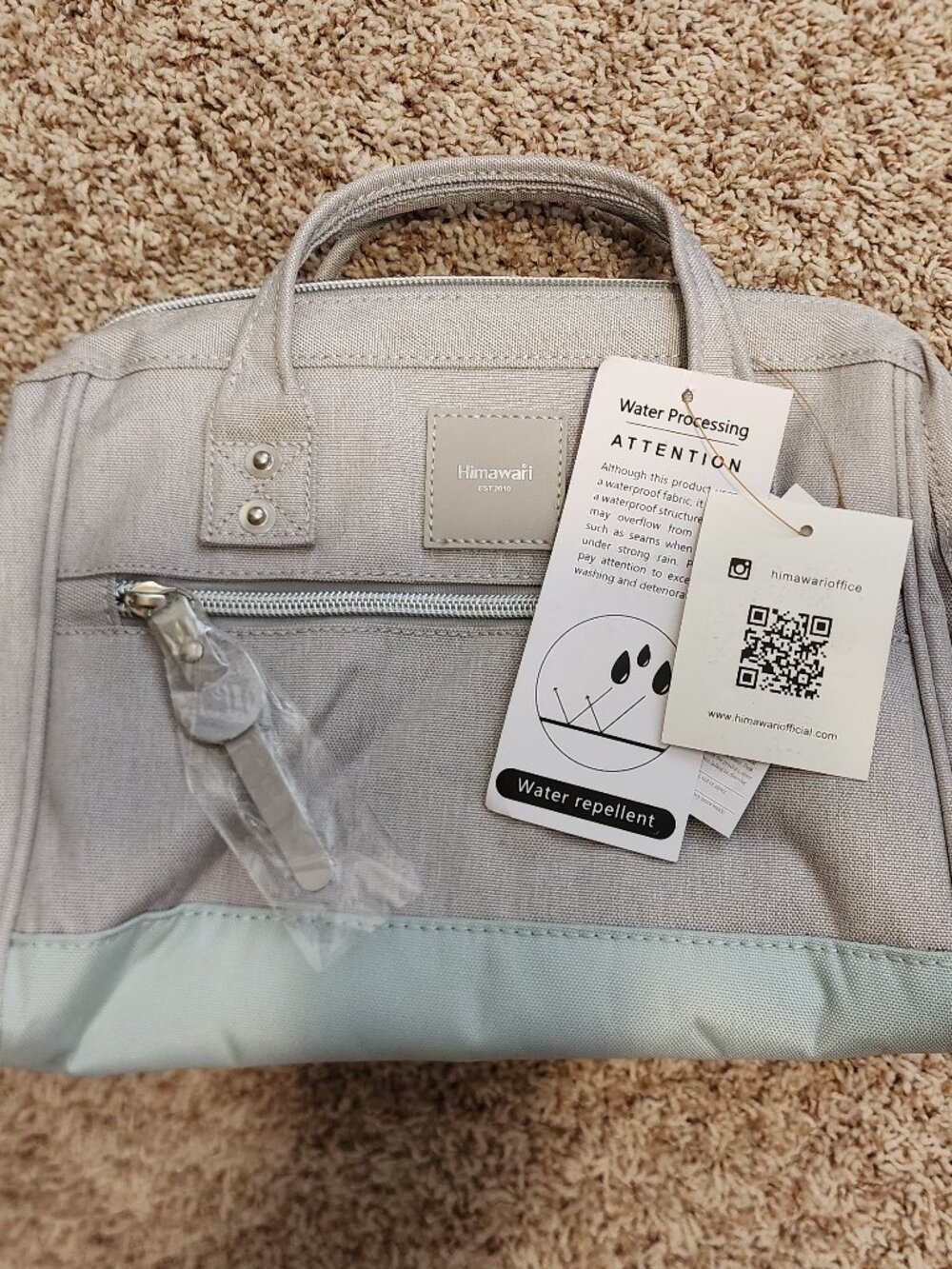 Himawari Travel Bag Lunch Bag Gray NWT
